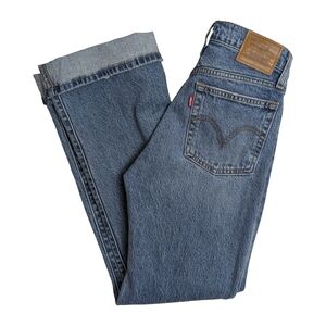 Levi’s Wedgie Bootcut High-Rise Cuffed Jeans | Button Fly | 26" Waist